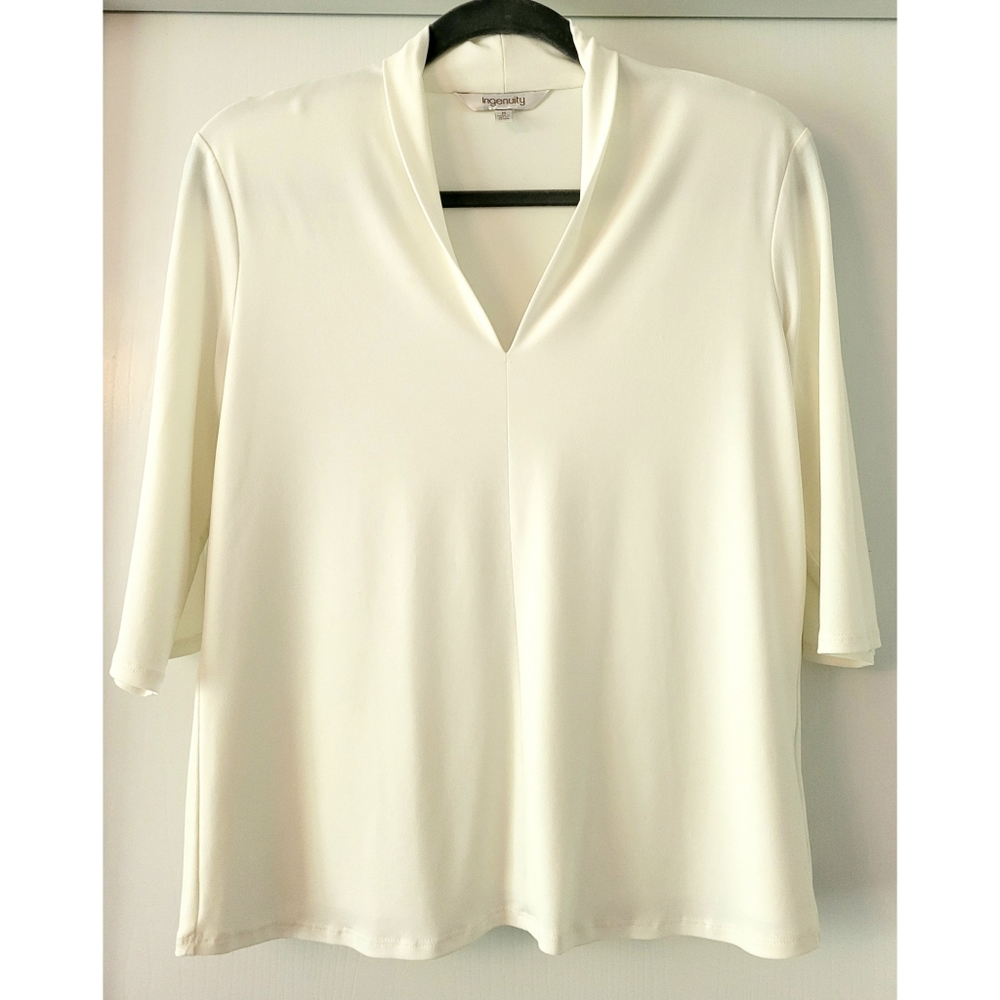 Flowy dress top ivory